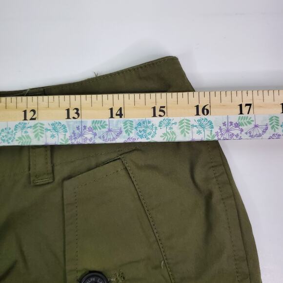 Lauren Ralph Lauren Shorts Womens Petite 8 Green Khaki Ladies Casual - Picture 7 of 9